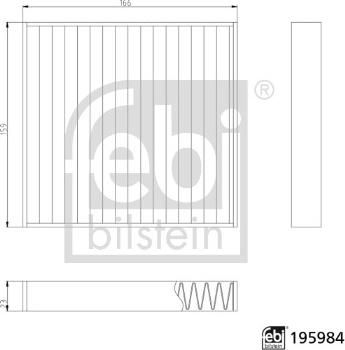 Febi Bilstein 195984 - Filtro, Aria abitacolo www.autoricambi360.it