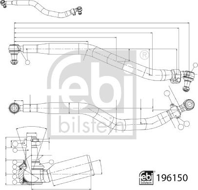 FEBI Bilstein 196150 - Barra sterzo www.autoricambi360.it