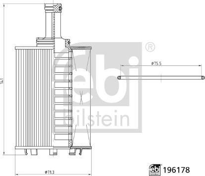 Febi Bilstein 196178 - Filtro olio www.autoricambi360.it