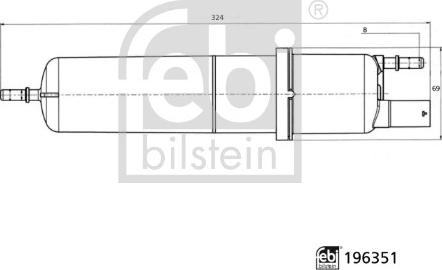 FEBI Bilstein 196351 - Filtro carburante www.autoricambi360.it