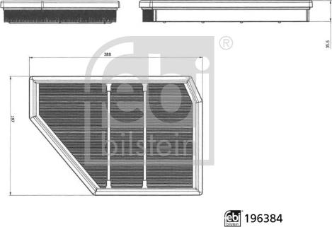Febi Bilstein 196384 - Filtro aria www.autoricambi360.it