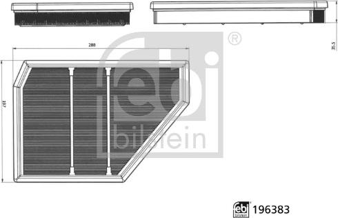Febi Bilstein 196383 - Filtro aria www.autoricambi360.it