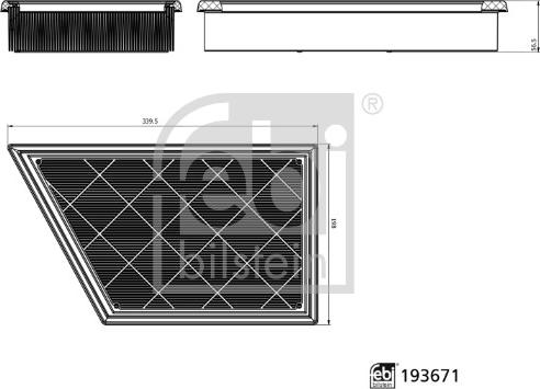 Febi Bilstein 193671 - Filtro aria www.autoricambi360.it
