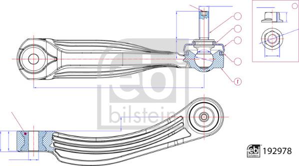 Febi Bilstein 192978 - Asta / Puntone, Stabilizzatore www.autoricambi360.it