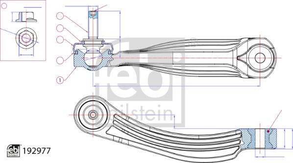 Febi Bilstein 192977 - Asta / Puntone, Stabilizzatore www.autoricambi360.it