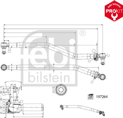 FEBI Bilstein 197264 - Barra sterzo www.autoricambi360.it