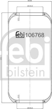 FEBI Bilstein 106768 - Soffietto, Sospensione pneumatica www.autoricambi360.it
