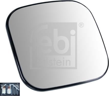 FEBI Bilstein 107940 - Vetro per specchio, Specchio grandangolare www.autoricambi360.it