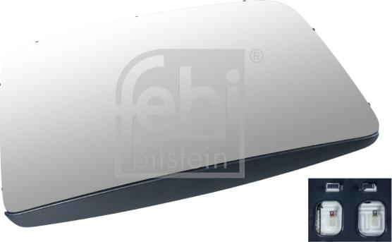 FEBI Bilstein 107941 - Vetro specchio, Specchio esterno www.autoricambi360.it