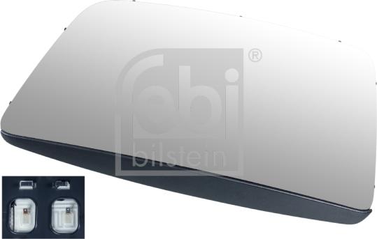 FEBI Bilstein 107942 - Vetro specchio, Specchio esterno www.autoricambi360.it