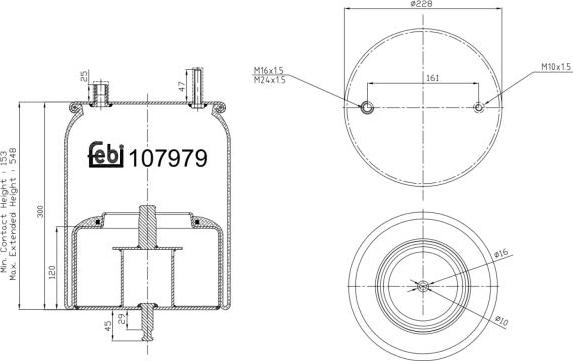 FEBI Bilstein 107979 - Soffietto, Sospensione pneumatica www.autoricambi360.it