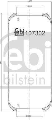 FEBI Bilstein 107302 - Soffietto, Sospensione pneumatica www.autoricambi360.it