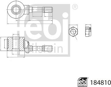 FEBI Bilstein 184810 - Asta / Puntone, Stabilizzatore www.autoricambi360.it