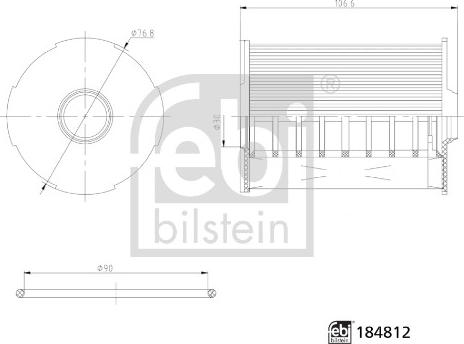 FEBI Bilstein 184812 - Filtro olio www.autoricambi360.it