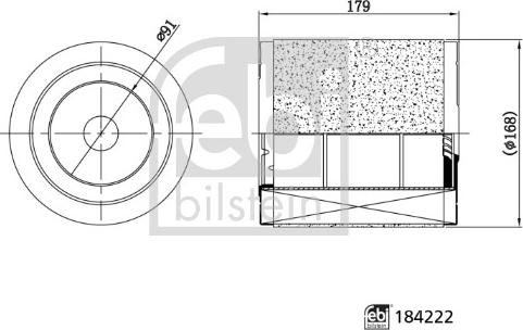 Febi Bilstein 184222 - Filtro aria www.autoricambi360.it