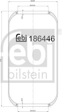 FEBI Bilstein 186446 - Soffietto, Sospensione pneumatica www.autoricambi360.it