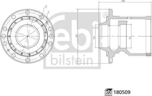 FEBI Bilstein 180509 - Mozzo ruota www.autoricambi360.it