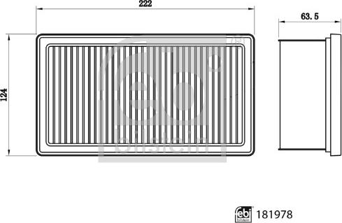 Febi Bilstein 181978 - Filtro aria www.autoricambi360.it
