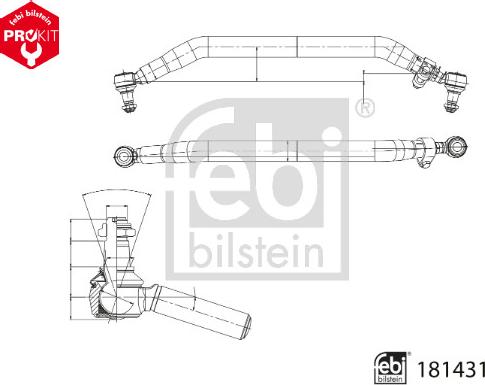 FEBI Bilstein 181431 - Tirante trasversale www.autoricambi360.it