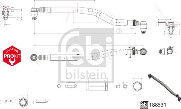 FEBI Bilstein 188531 - Barra sterzo www.autoricambi360.it