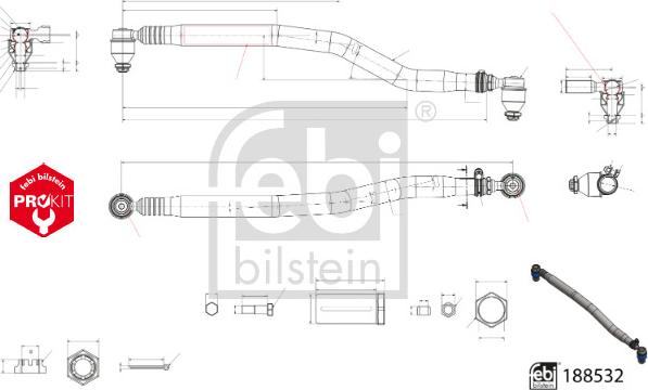 FEBI Bilstein 188532 - Barra sterzo www.autoricambi360.it