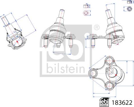 FEBI Bilstein 183622 - Giunto di supporto / guida www.autoricambi360.it