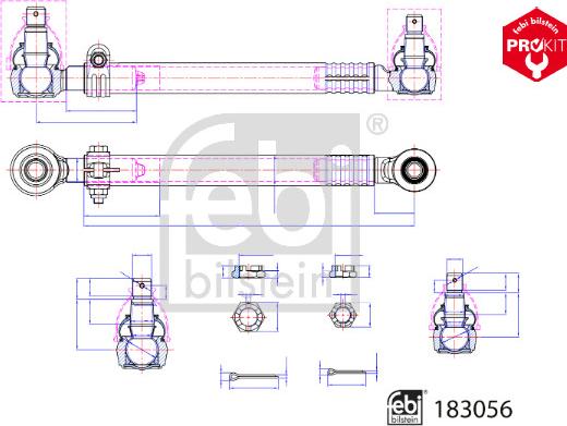 FEBI Bilstein 183056 - Barra sterzo www.autoricambi360.it