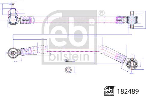 FEBI Bilstein 182489 - Braccio oscillante, Sospensione ruota www.autoricambi360.it