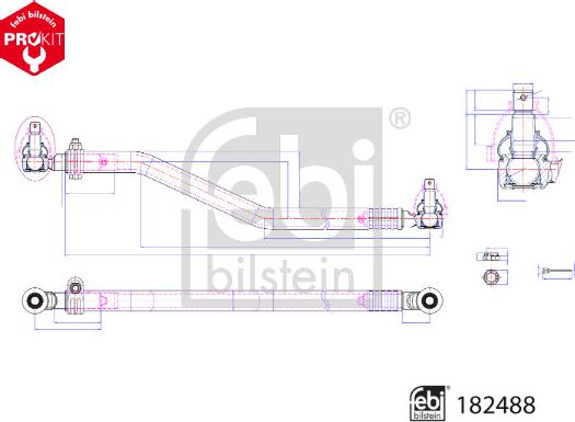 FEBI Bilstein 182488 - Barra sterzo www.autoricambi360.it