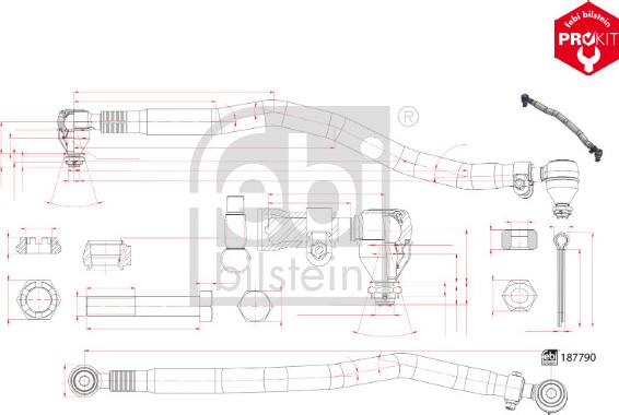 FEBI Bilstein 187790 - Barra sterzo www.autoricambi360.it
