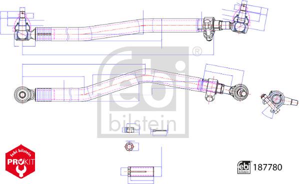 FEBI Bilstein 187780 - Barra sterzo www.autoricambi360.it