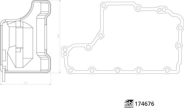 Febi Bilstein 174676 - Filtro idraulico, Cambio automatico www.autoricambi360.it