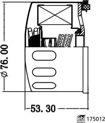 FEBI Bilstein 175012 - Filtro olio www.autoricambi360.it