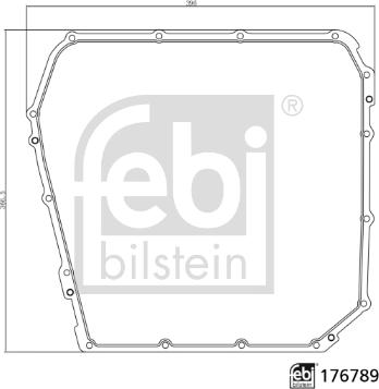 FEBI Bilstein 176789 - Guarnizione, Coppa olio-Cambio automatico www.autoricambi360.it
