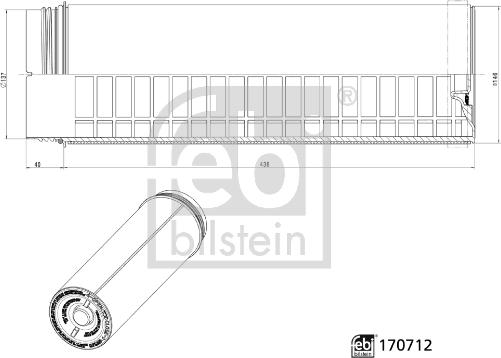 FEBI Bilstein 170712 - Filtro aria www.autoricambi360.it
