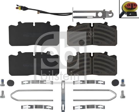 FEBI Bilstein 171242 - Kit pastiglie freno, Freno a disco www.autoricambi360.it