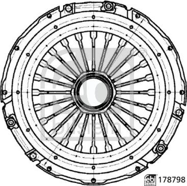FEBI Bilstein 178798 - Spingidisco frizione www.autoricambi360.it