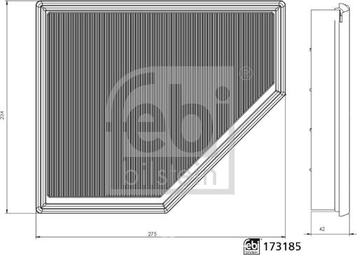 Febi Bilstein 173185 - Filtro aria www.autoricambi360.it