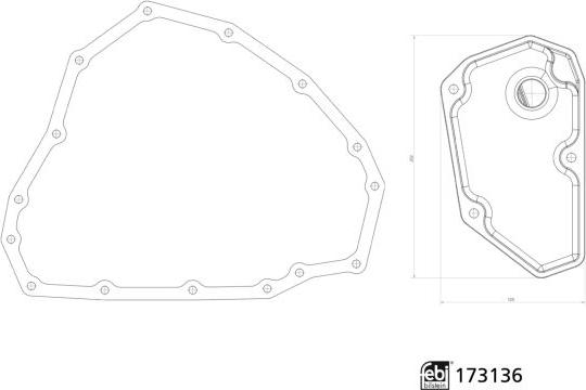 Febi Bilstein 173136 - Filtro idraulico, Cambio automatico www.autoricambi360.it