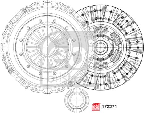 FEBI Bilstein 172271 - Kit frizione www.autoricambi360.it