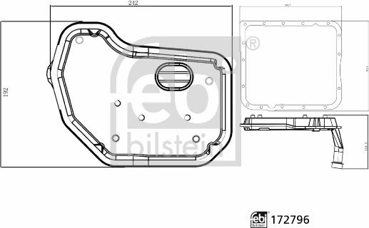 Febi Bilstein 172796 - Filtro idraulico, Cambio automatico www.autoricambi360.it