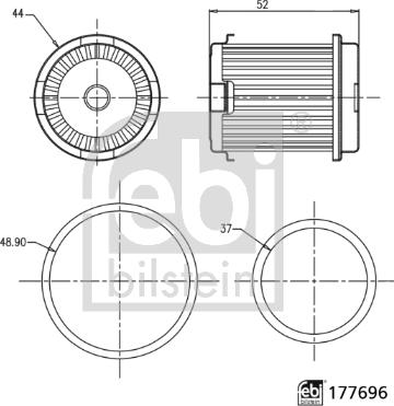 Febi Bilstein 177696 - Filtro idraulico, Cambio automatico www.autoricambi360.it