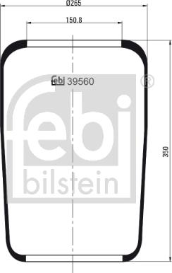 FEBI Bilstein 39560 - Soffietto, Sospensione pneumatica www.autoricambi360.it