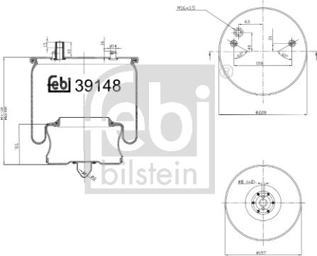 FEBI Bilstein 39148 - Soffietto, Sospensione pneumatica www.autoricambi360.it