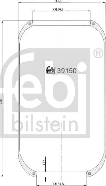 FEBI Bilstein 39150 - Soffietto, Sospensione pneumatica www.autoricambi360.it