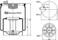 FEBI Bilstein 39153 - Soffietto, Sospensione pneumatica www.autoricambi360.it