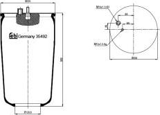 FEBI Bilstein 35492 - Soffietto, Sospensione pneumatica www.autoricambi360.it