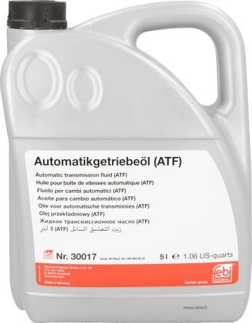 Febi Bilstein 30017 - Olio cambio automatico www.autoricambi360.it
