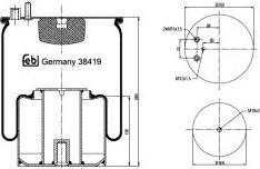 FEBI Bilstein 38419 - Soffietto, Sospensione pneumatica www.autoricambi360.it