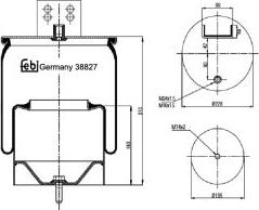 FEBI Bilstein 38827 - Soffietto, Sospensione pneumatica www.autoricambi360.it
